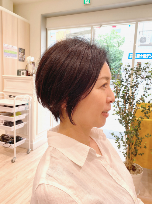 ボブとショートの間
